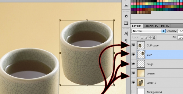 Creation of tea cup: Step 1